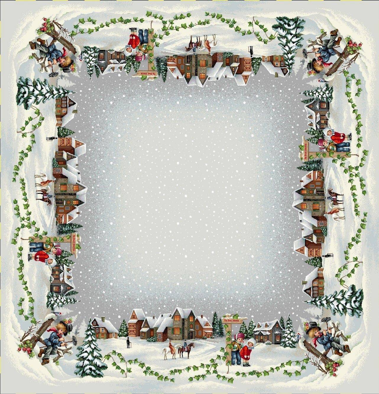 Boże Narodzenie - Panele do szycia: Obrusy, bieżniki, serwetki. / Obrus 1264 P - 100x100