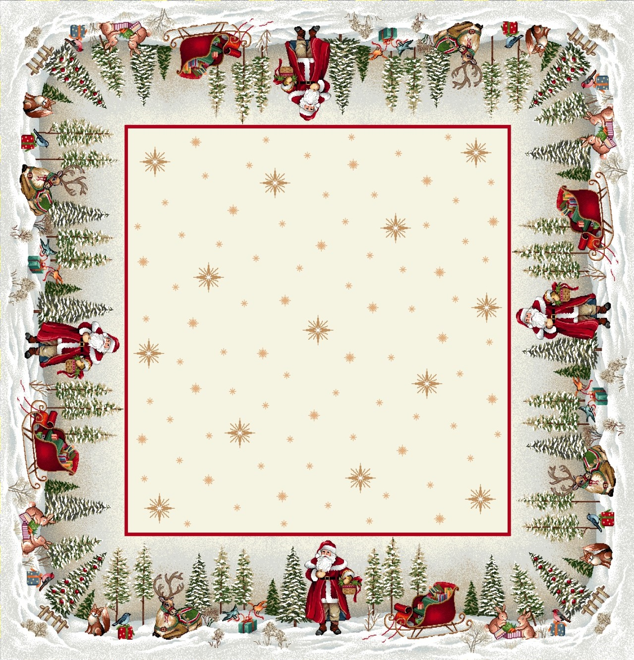 Boże Narodzenie - Gotowe Produkty / Obrus 1067 - 100x100