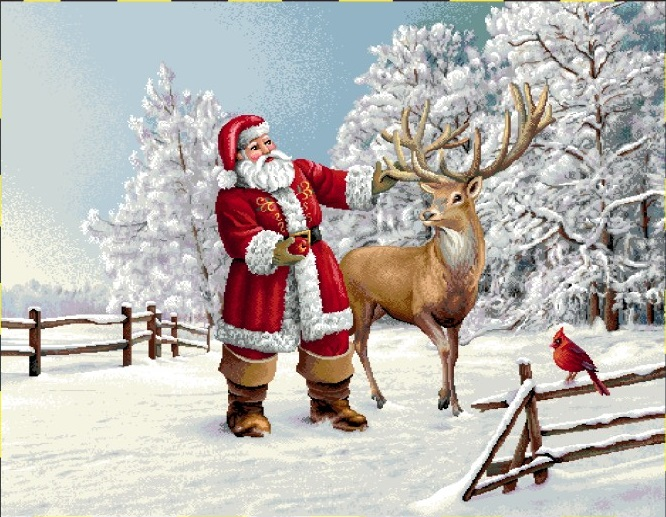 Boże Narodzenie - Gotowe Produkty / Podkładka 1151 - 40x50