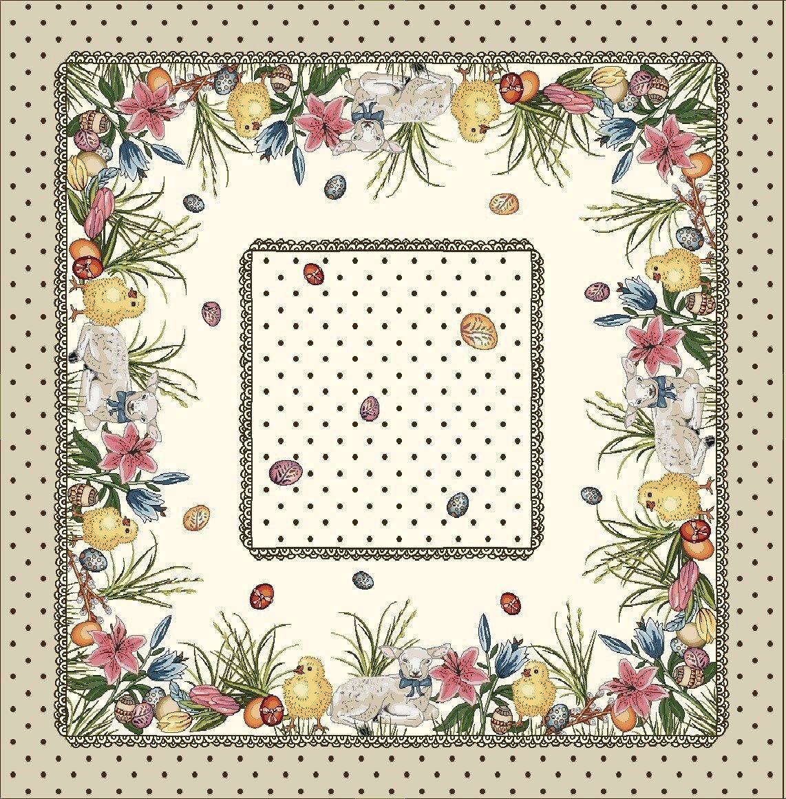 Wielkanoc Wiosna - Gotowe produkty / Obrus FW01 - 100x100