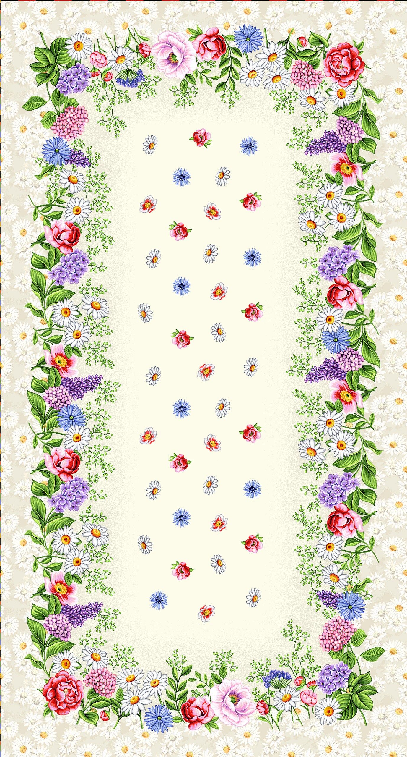 Całoroczne - Panele do szycia: Obrusy, bieżniki, serwetki. / Obrus V124 P - 140x260