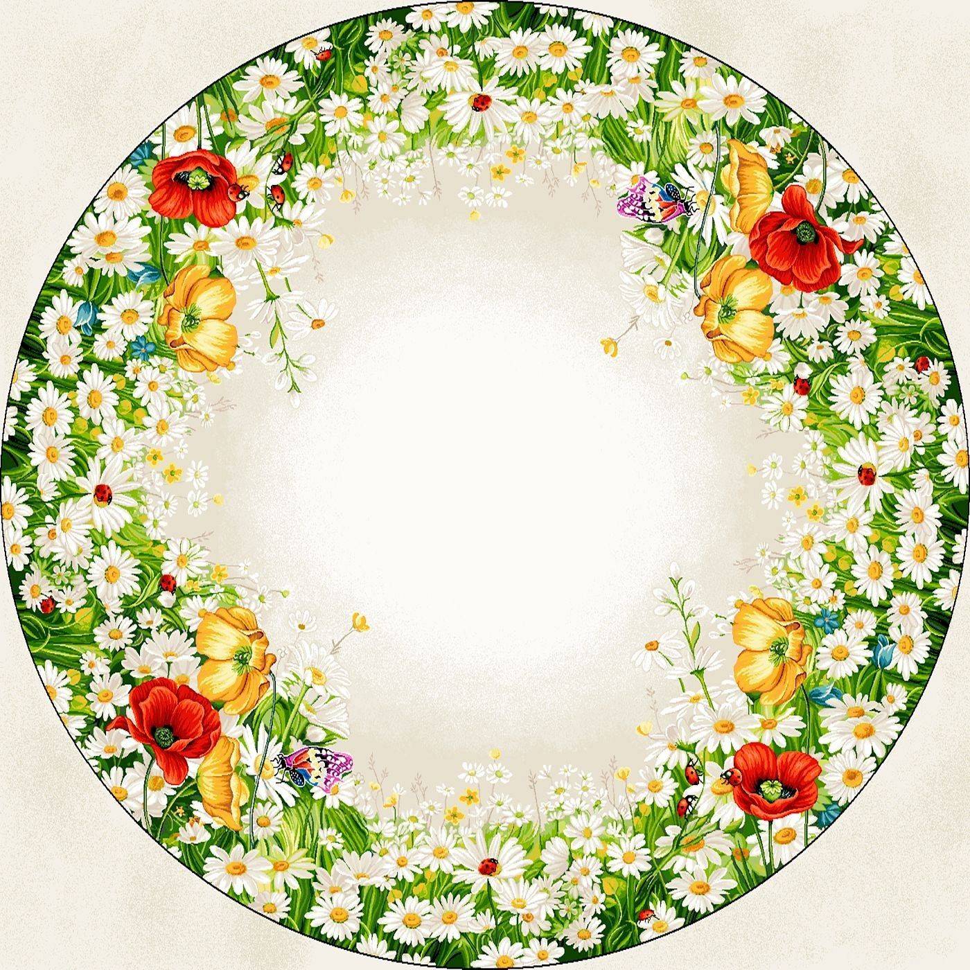 Całoroczne - Gotowe produkty / Obrus Okrągły V-Daisy - Q140