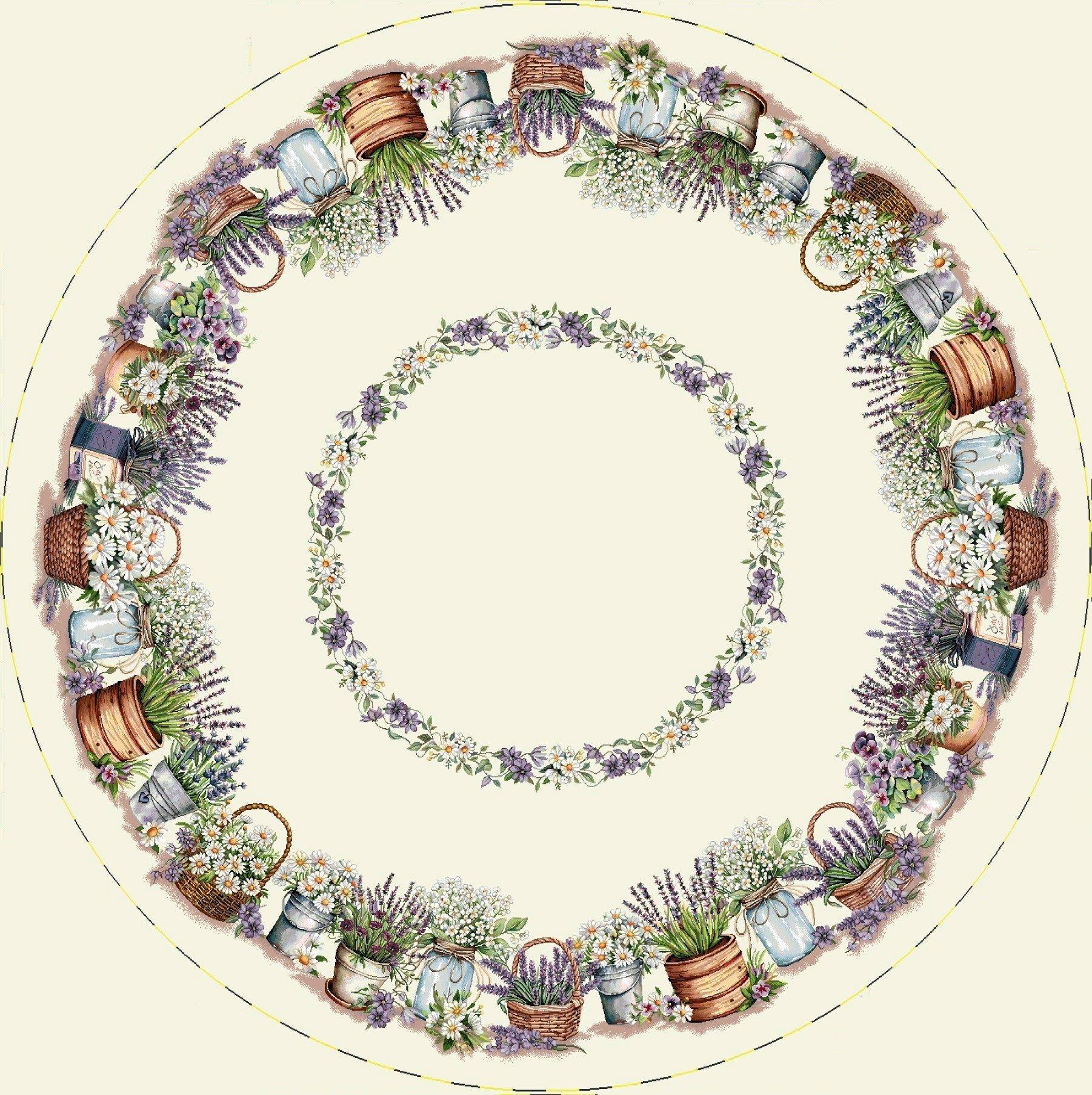 Całoroczne - Gotowe produkty / Obrus Okrągły 4092  - Q140