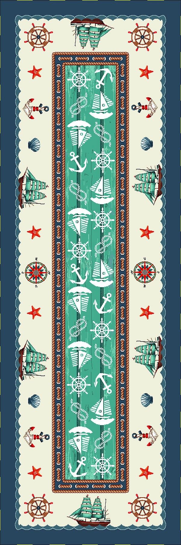 Całoroczne - Panele do szycia: Obrusy, bieżniki, serwetki. / Bieżnik 148A P - 47x140