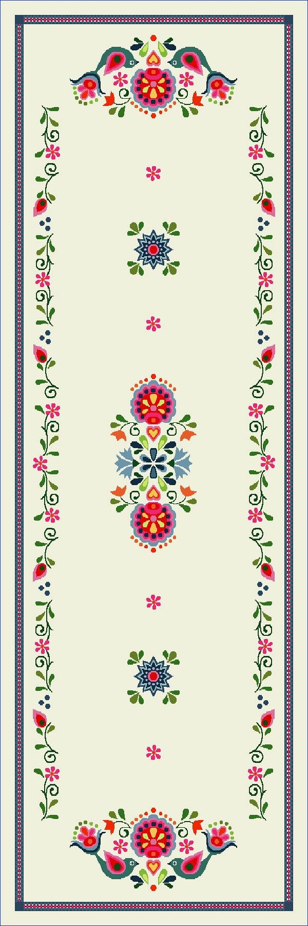 Całoroczne - Panele do szycia: Obrusy, bieżniki, serwetki. / Bieżnik 033 P - 47x140