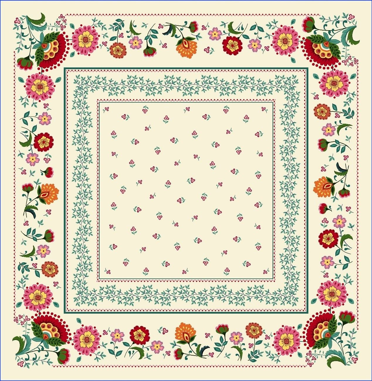 Całoroczne - Panele do szycia: Obrusy, bieżniki, serwetki. / Obrus 725 P - 140x140