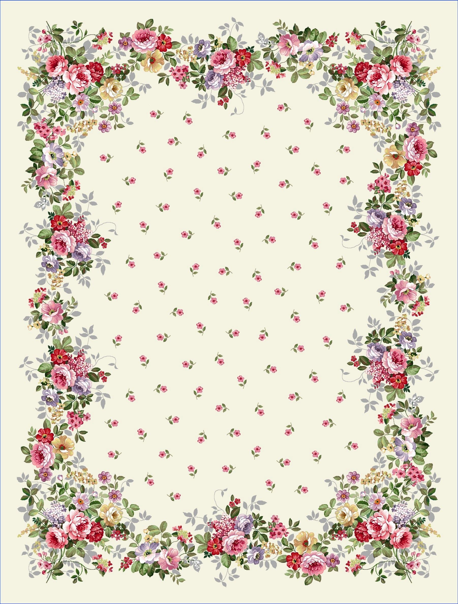 Całoroczne - Panele do szycia: Obrusy, bieżniki, serwetki. / Obrus 1007 P -140x180