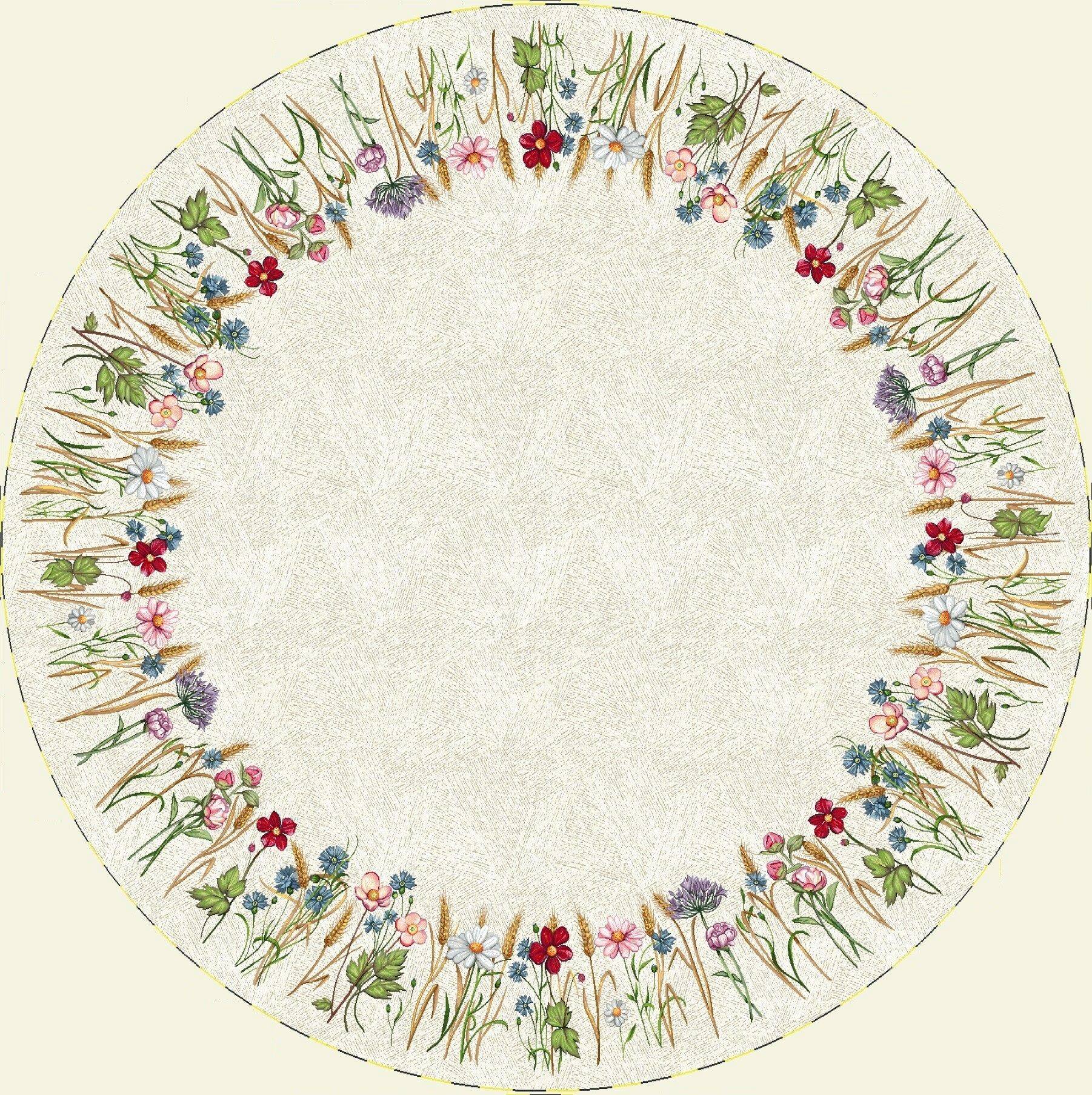 Całoroczne - Gotowe produkty / Obrus Okrągły 1243RK - Q140