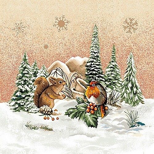 PANELE - Boże Narodzenie / DZ01B P - 45x45 Lurex