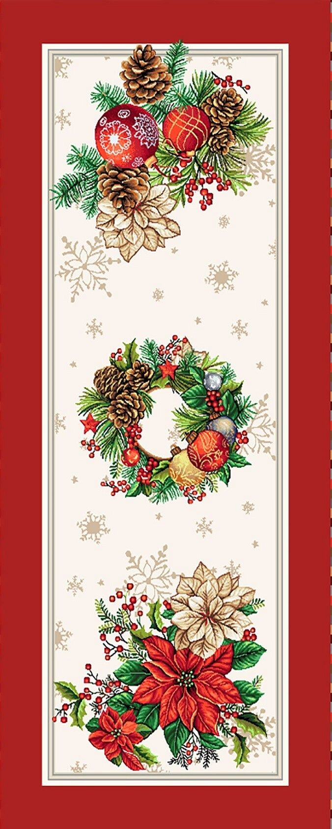 Boże Narodzenie - Gotowe Produkty / Bieżnik DZ02 - 40x100 Lurex