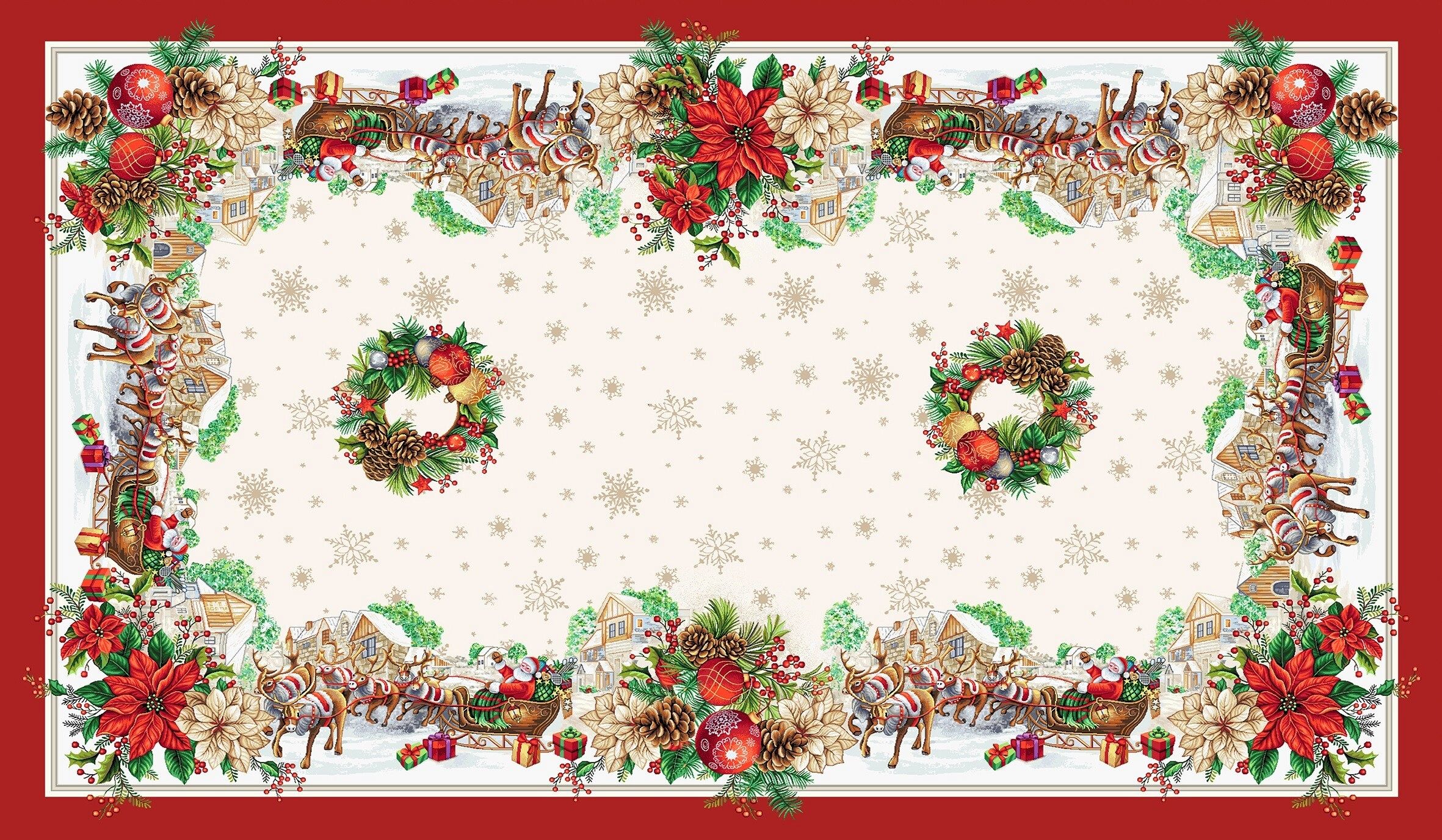 Boże Narodzenie - Gotowe Produkty / Obrus DZ02 - 140x240 Lurex