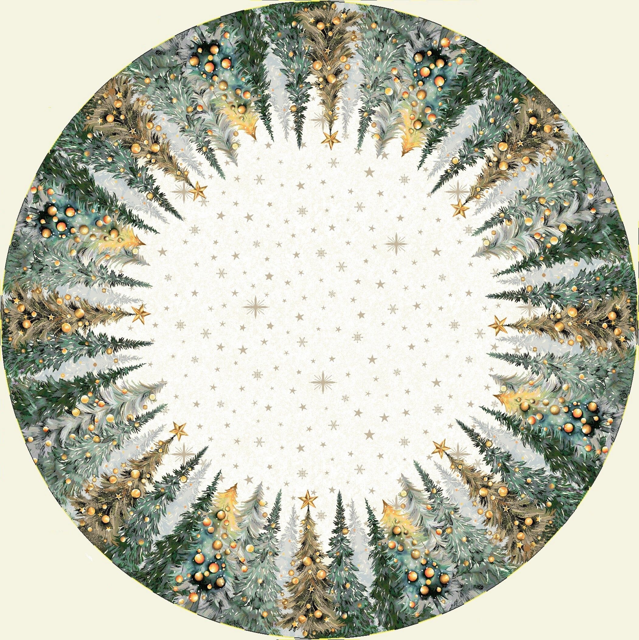 Boże Narodzenie - Gotowe Produkty / Obrus Okrągły 1387FN - Q165