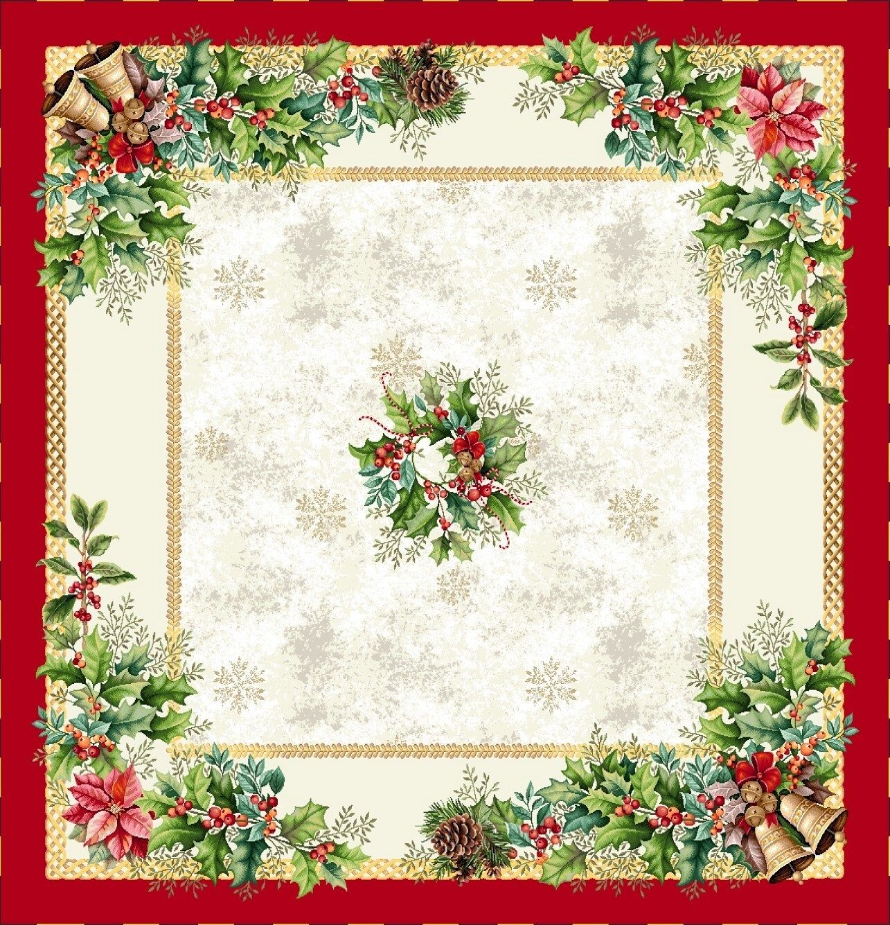 Boże Narodzenie - Gotowe Produkty / Obrus 1386RJ - 100x100