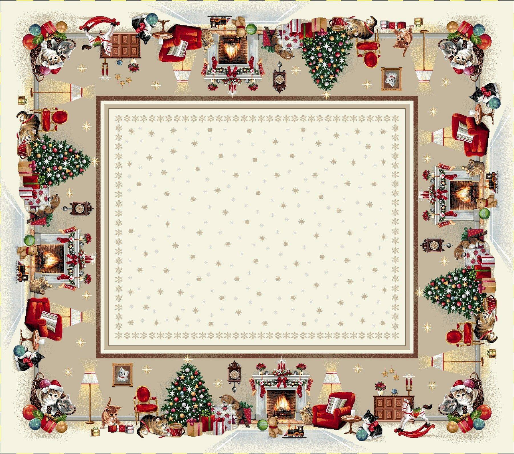 Boże Narodzenie - Panele do szycia: Obrusy, bieżniki, serwetki. / Obrus 966 P - 120x140