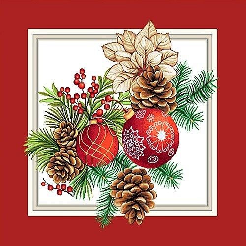 POSZEWKI Boże Narodzenie / DZ02B Poszewka Gobelinowa - 45x45 Lurex