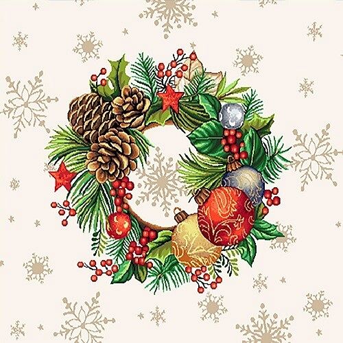 POSZEWKI Boże Narodzenie / DZ02C Poszewka Gobelinowa - 45x45 Lurex