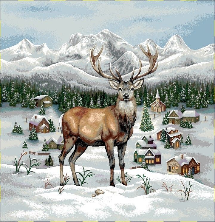 POSZEWKI Boże Narodzenie / 6310 Poszewka Gobelinowa - 45x45