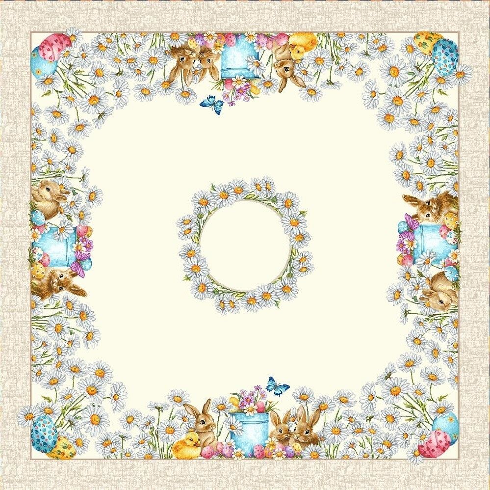 Wielkanoc Wiosna - Panele do szycia: Obrusy, bieżniki, serwetki. / Obrus V65 P - 100x100