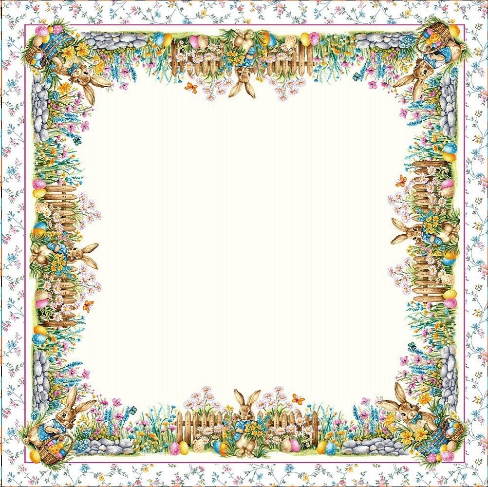 Wielkanoc Wiosna - Panele do szycia: Obrusy, bieżniki, serwetki. / Obrus V66 P - 100x100