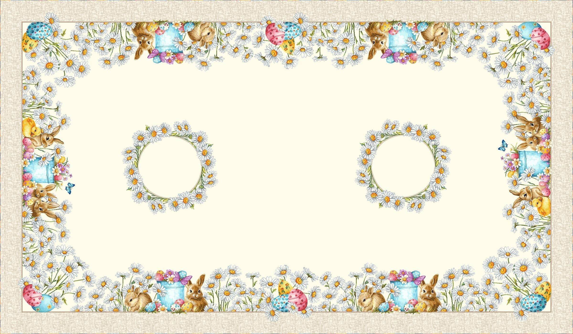 Wielkanoc Wiosna - Panele do szycia: Obrusy, bieżniki, serwetki. / Obrus V65 P - 140x240