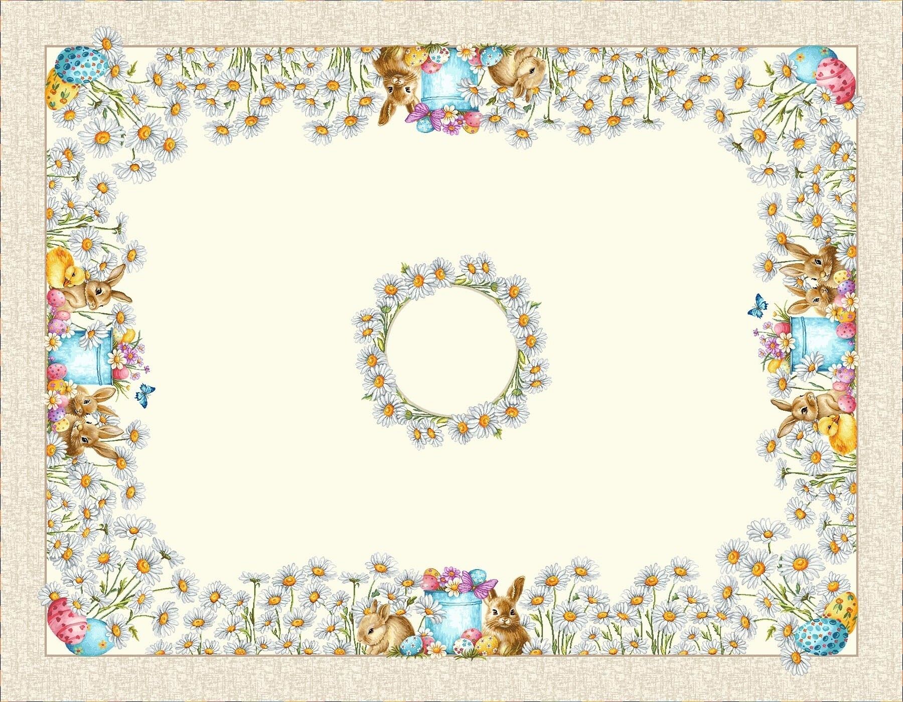 Wielkanoc Wiosna - Panele do szycia: Obrusy, bieżniki, serwetki. / Obrus V65 P - 140x180