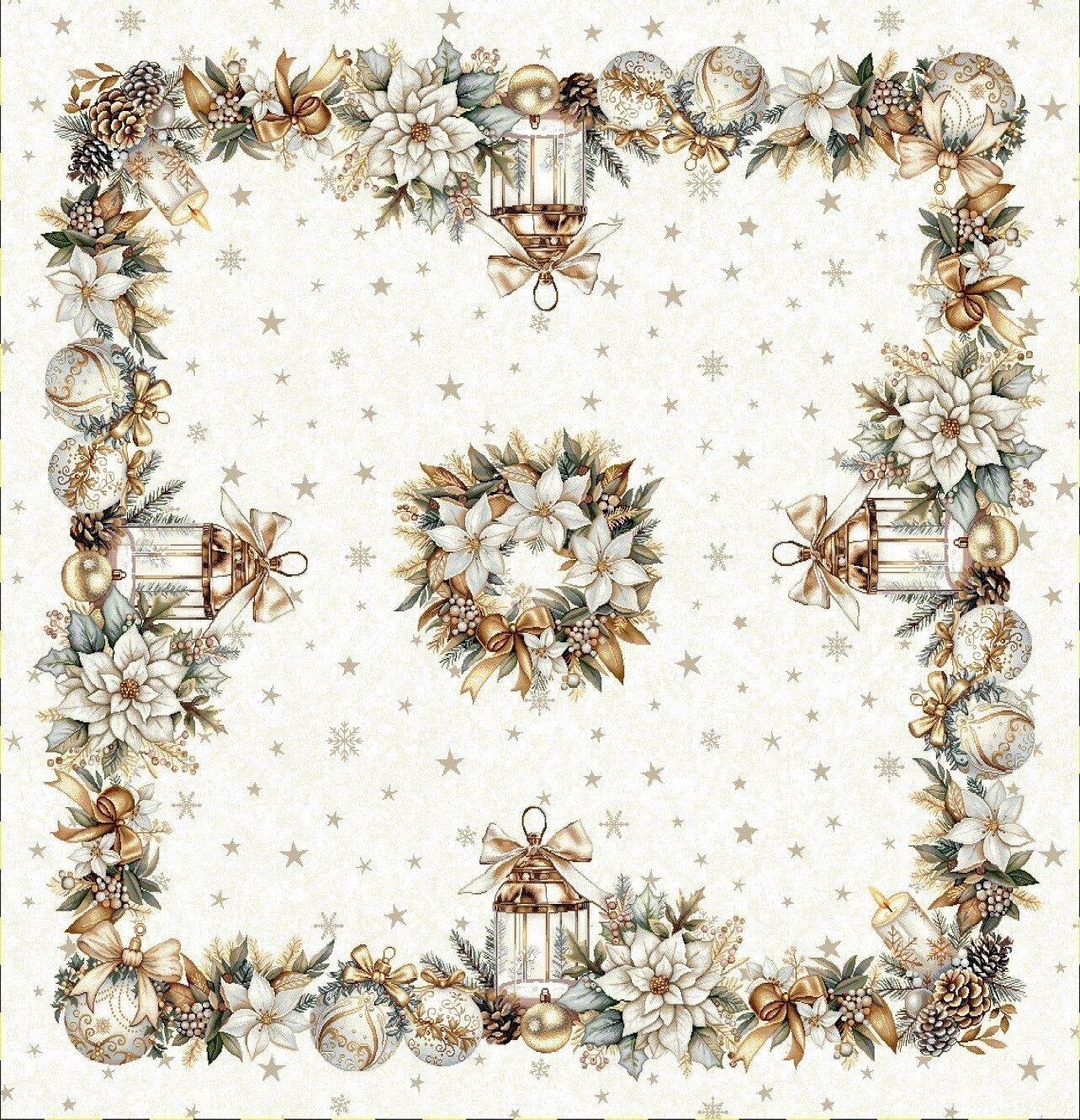 Boże Narodzenie - Panele do szycia: Obrusy, bieżniki, serwetki. / Obrus 1430 P - 100x100