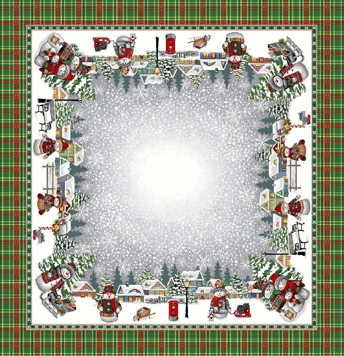 Boże Narodzenie - Panele do szycia: Obrusy, bieżniki, serwetki. / Obrus M01 P - 100x100