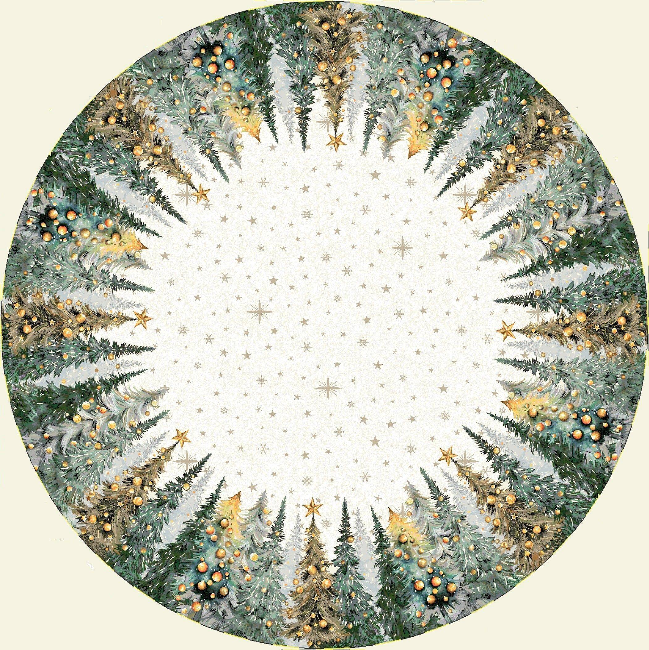 Boże Narodzenie - Panele do szycia: Obrusy, bieżniki, serwetki. / Obrus Okrągły 1387FN P - Q165
