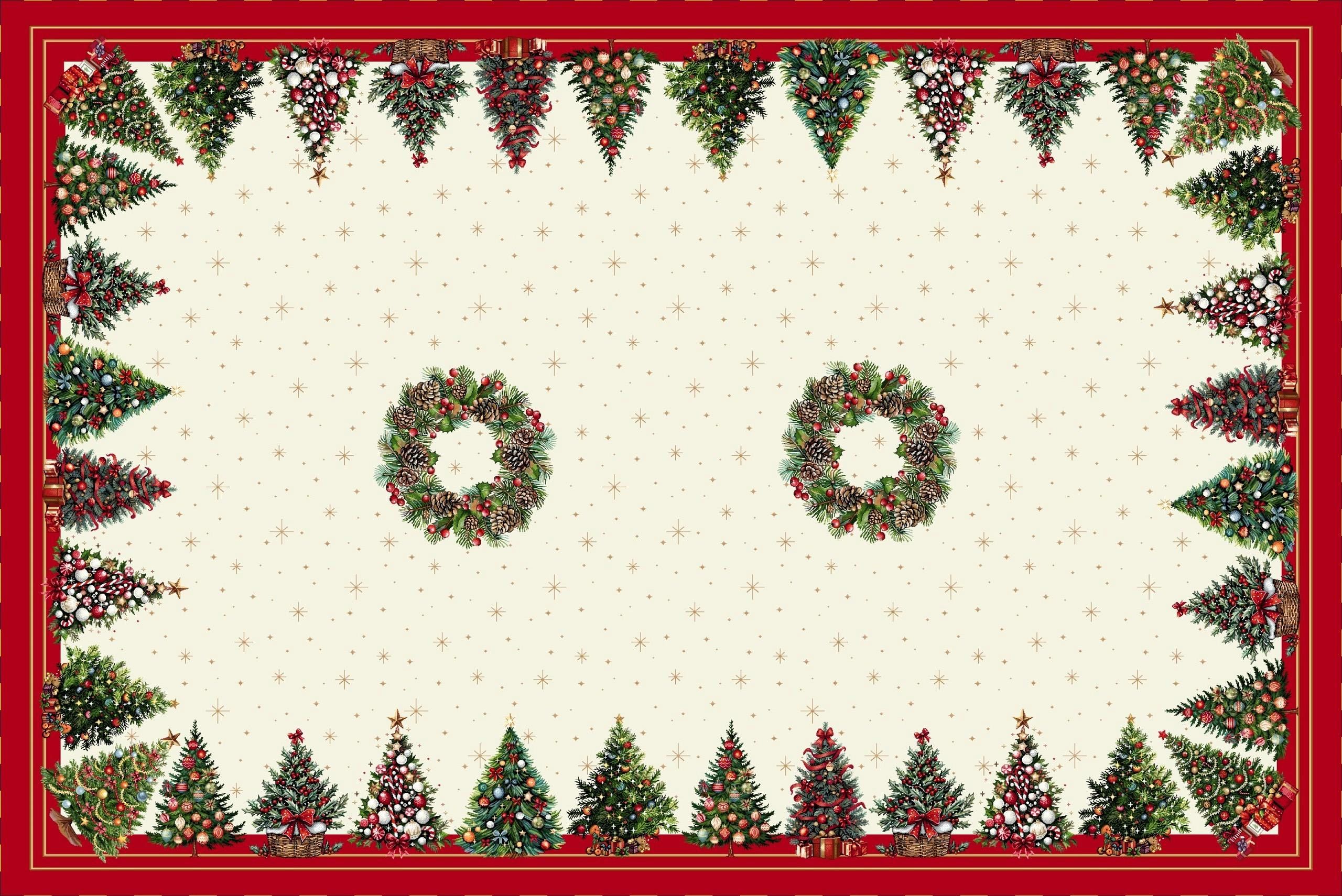 Boże Narodzenie - Panele do szycia: Obrusy, bieżniki, serwetki. / Obrus 4120 P - 140x210