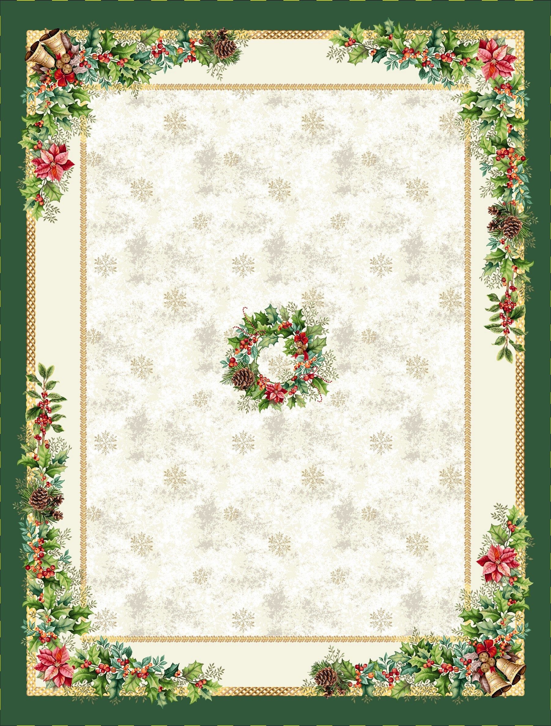 Boże Narodzenie - Panele do szycia: Obrusy, bieżniki, serwetki. / Obrus 1386VE P - 140x180