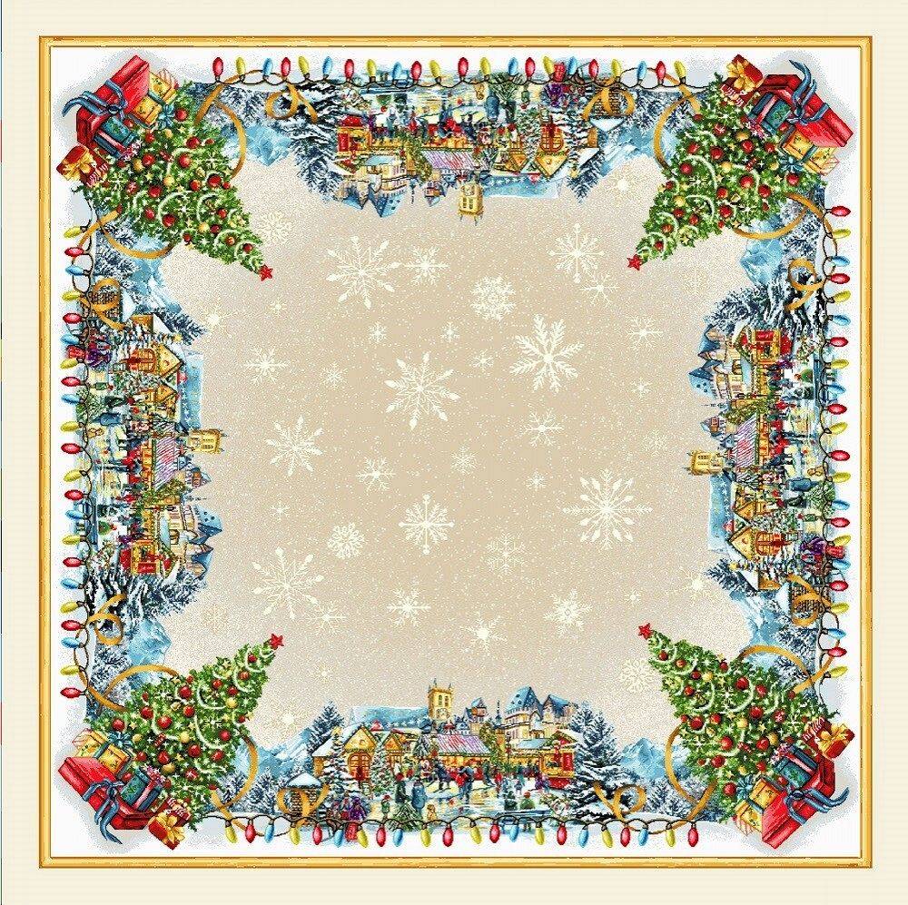 Boże Narodzenie - Panele do szycia: Obrusy, bieżniki, serwetki. / Obrus V13 P - 100x100