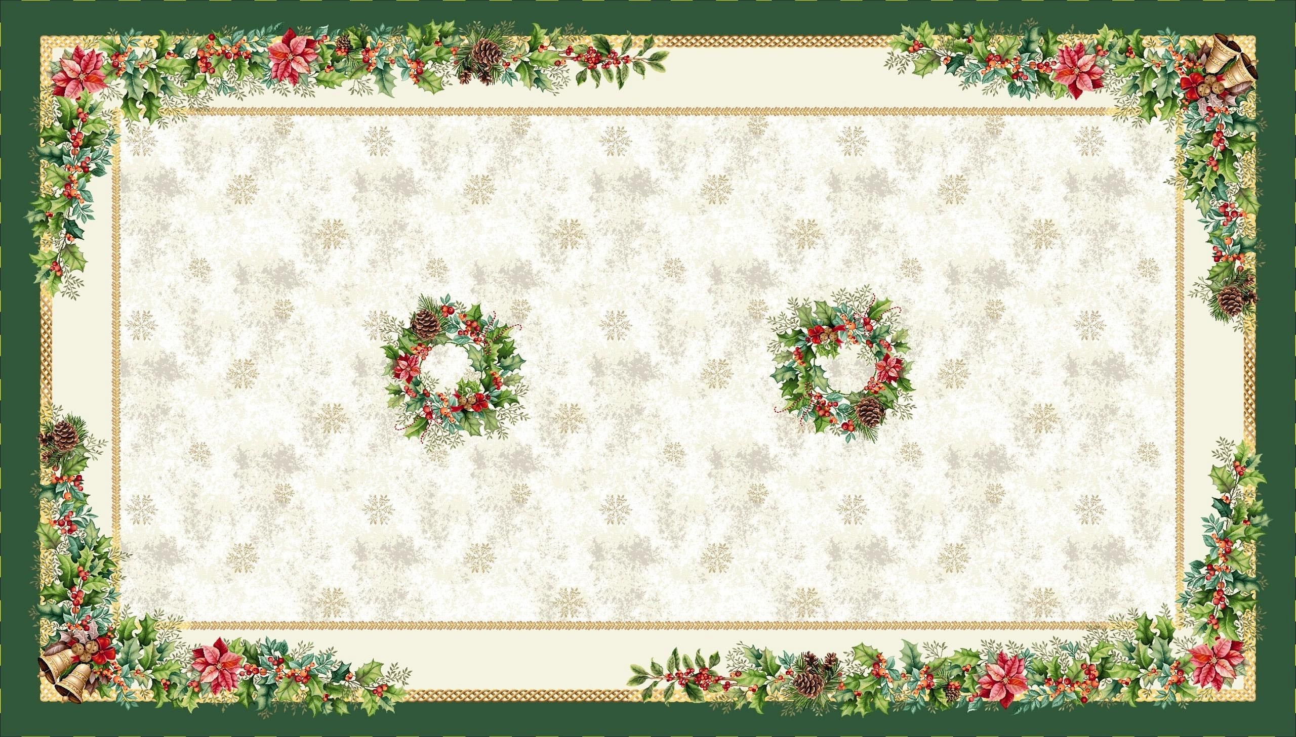 Boże Narodzenie - Panele do szycia: Obrusy, bieżniki, serwetki. / Obrus1386VE P - 140x240