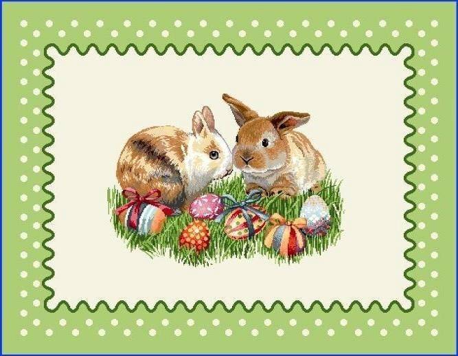 Wielkanoc Wiosna - Panele do szycia: Obrusy, bieżniki, serwetki. / Podkładka 865 P - 40x50