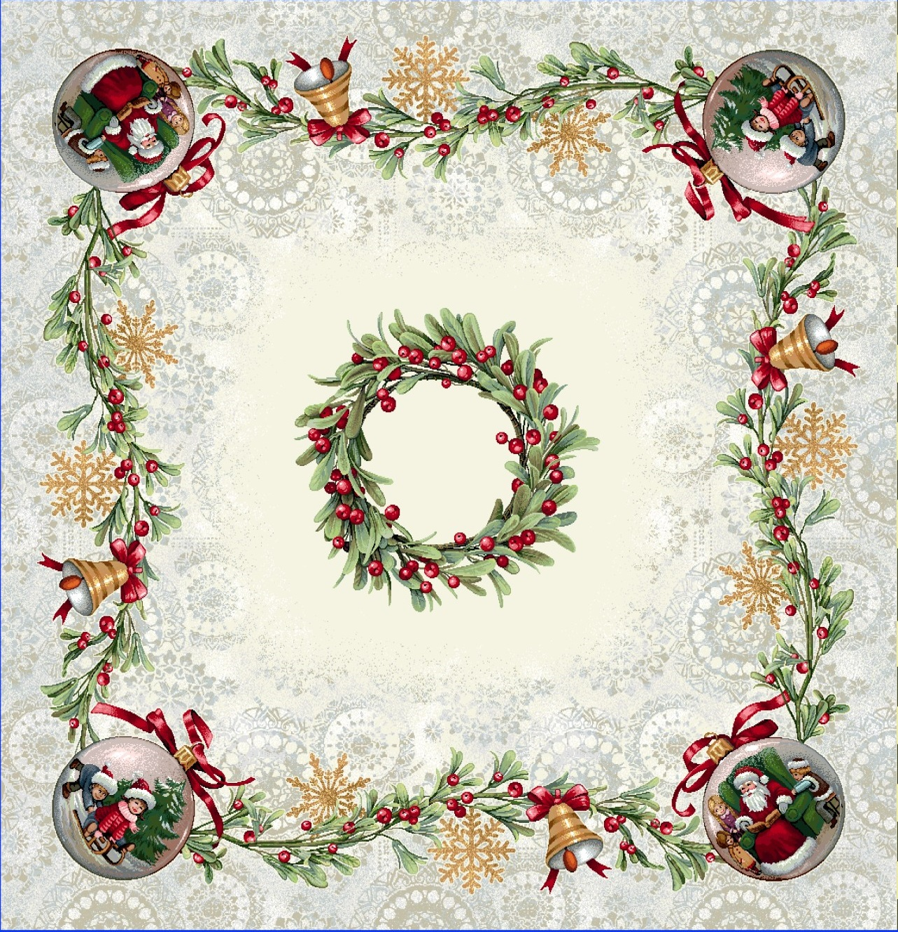 Boże Narodzenie - Gotowe Produkty / Obrus 906 - 100x100